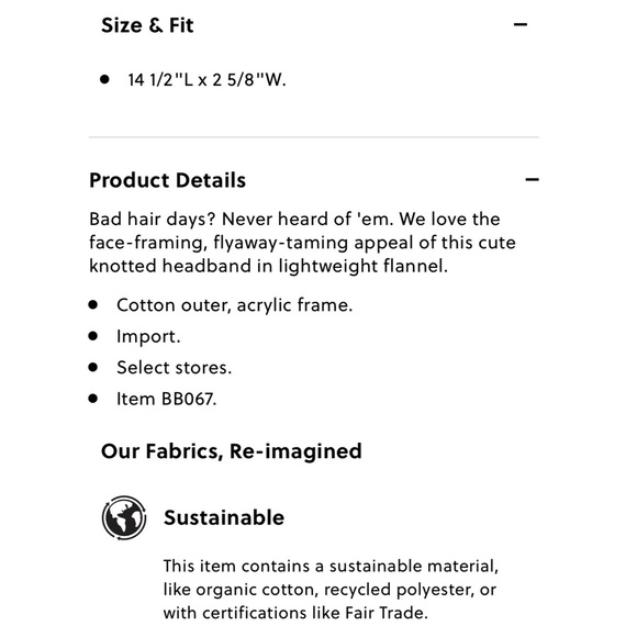 J. Crew Knot Headband In Lightweight Flannel - Picture 3 of 3